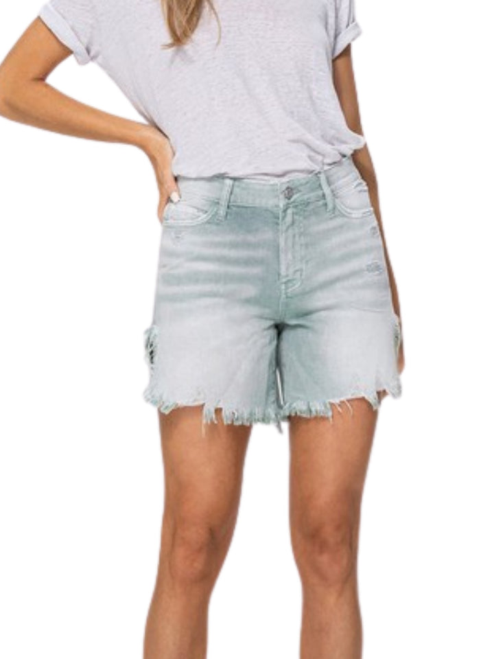 CHECKS THE BOXES DENIM SHORT