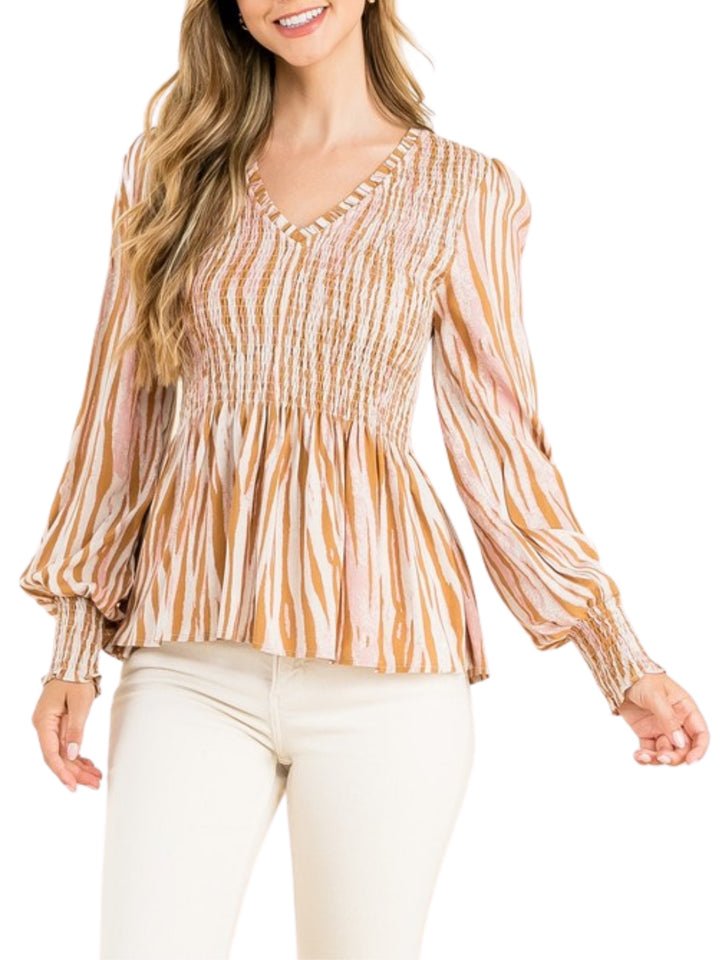 ISLA TIGER PRINT TOP